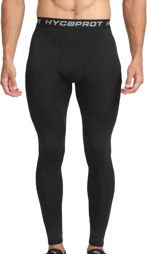 Hycoprot Mens Compression Leggings Sports Base Layer Bottoms Pants Size M — image 2