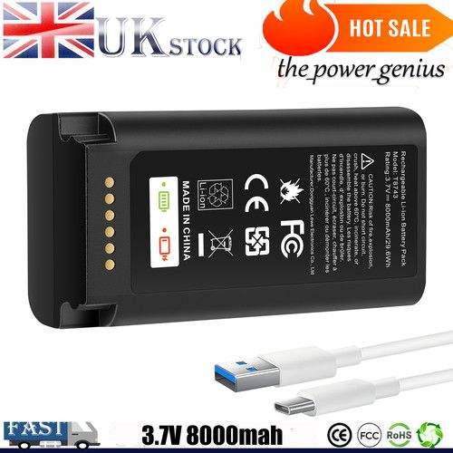 Back-Up Battery for Eufy E340 C31 Doorbell 8.0Ah With Fast USB-C Charger cable