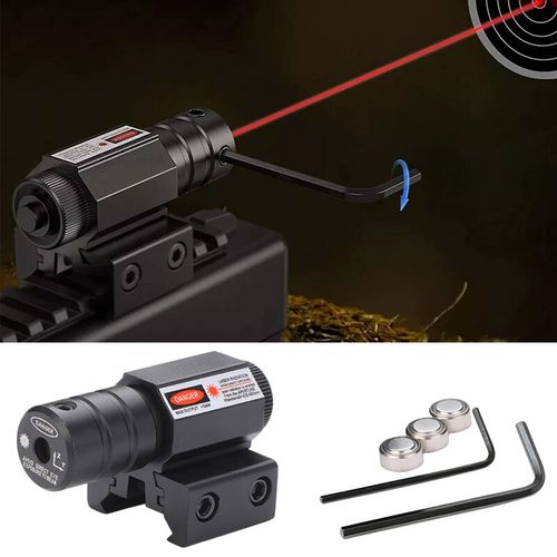Tactical Red Lazer Beam Laser Dot Sight Scope Mount For Gun Rifle Pistol Hunting — image 2