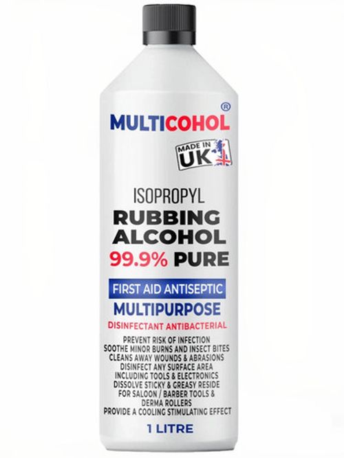 IPA Isopropyl Alcohol Pure Rubbing Alcohol Antiseptic Disinfectant 99.9% PURITY
