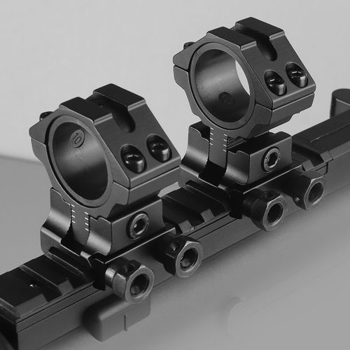 2Pcs 11mm rail Adjustable Height Scope Mount 30mm 1" Rings Dovetail Riser Mount — image 6