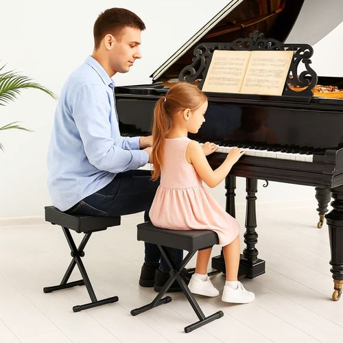X-Style Piano Stool Adjustable Height Keyboard Stool  Folding Piano Bench Stool — image 5