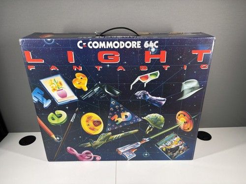 Commodore 64C Light Fantastic Boxed Datasette & Games , Tested Working  
