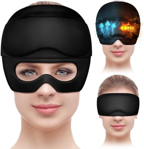 Migrane Relief Head Ice Wrap, Reusable Hot Cold Therapy Headache Hat Ice Wraps — image 2