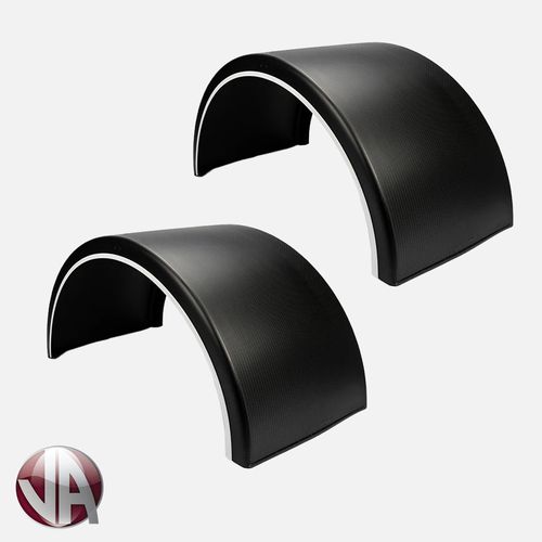 PAIR Twin Wheel Mudguards Wings 3.5T Sprinter Transit Tipper Body Plastic 16" — image 2