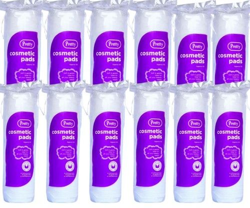 Large Oval & Round Cotton Wool Pads Lint Free Round Cosmetic Face & Make Up Pads