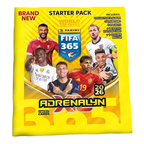 FIFA 365 ADRENALYN XL OFFICIAL TRADING CARDS 2025-2026 PANINI