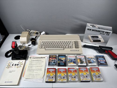 Commodore 64C Light Fantastic Boxed Datasette & Games , Tested Working   — image 22