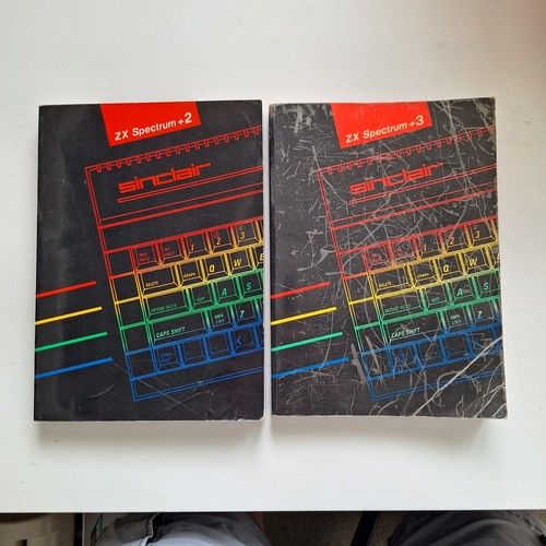 Sinclair ZX Spectrum +2 +3 User Instruction Manual Black Paper Back 128k Vintage