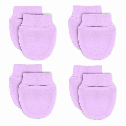 Baby Anti Scratch Mittens Boys Girls Cotton Gloves 0-6 Months Pack 4