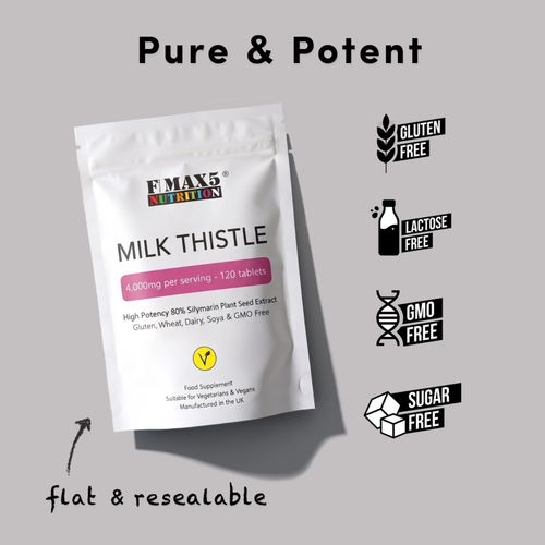 Milk Thistle Tablets 4000mg | 120 High Strength Tablets | 80% Silymarin Vegan — image 6