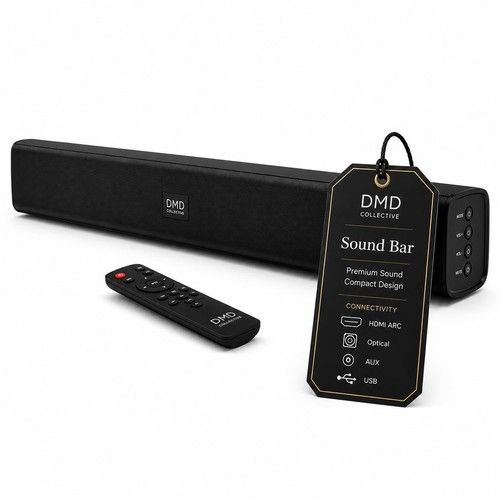 TV Sound Bar Bluetooth 5.3 HDMI ARC Optical AUX USB Wireless Speaker 30W