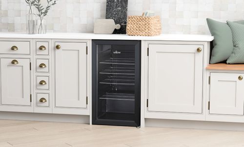 Beverage Cooler Undercounter Black 98L Triple Glazed Glass Door Willow WBC98B — image 2