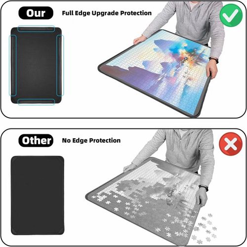 Puzzle Board 1000 Pieces Storage with 6 Sorting Trays And Cover 32"x22" — image 6