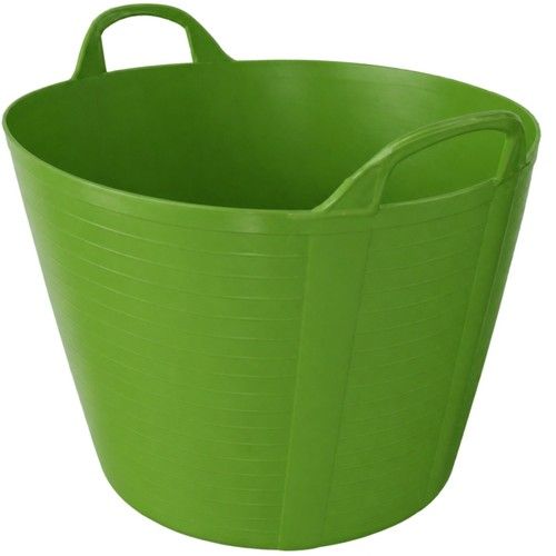 42 Litre Large Flexi Tub Green Home Garden Flexible Storage Bucket Basket