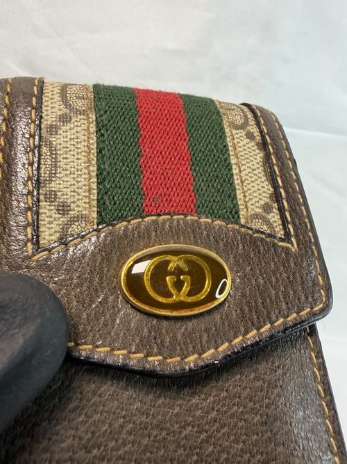 Vintage Gucci Leather Cigarette Case - GG Web Stripe - Accessory Collection — image 5