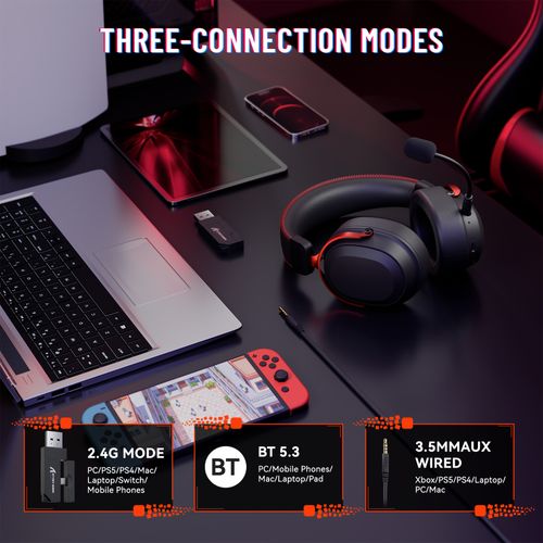 ATTACK SHARK L30PRO Gaming Headset Wireless For PS4, PS5, Xbox, Switch, PC — image 3