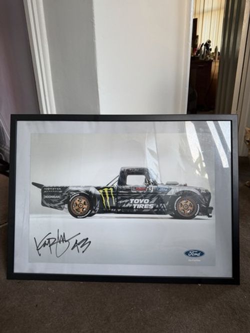 Limited edition framed poster personally signed by Ken block