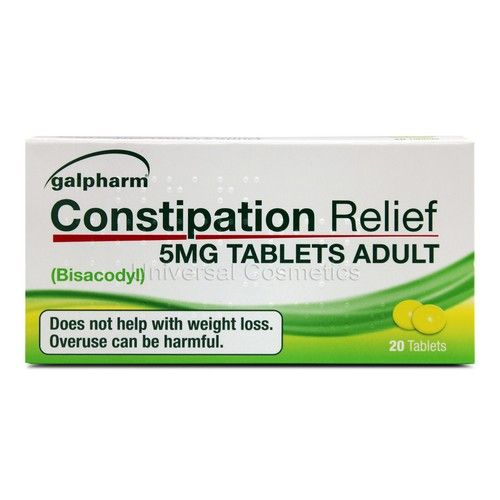 Galpharm Constipation Relief Tablets 5mg Bisacodyl Laxative - EntroLax