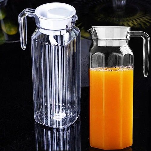 1.1L Plastic Water Juice Jug Refrigerator Pitcher Transparent Drink Bottle Pot