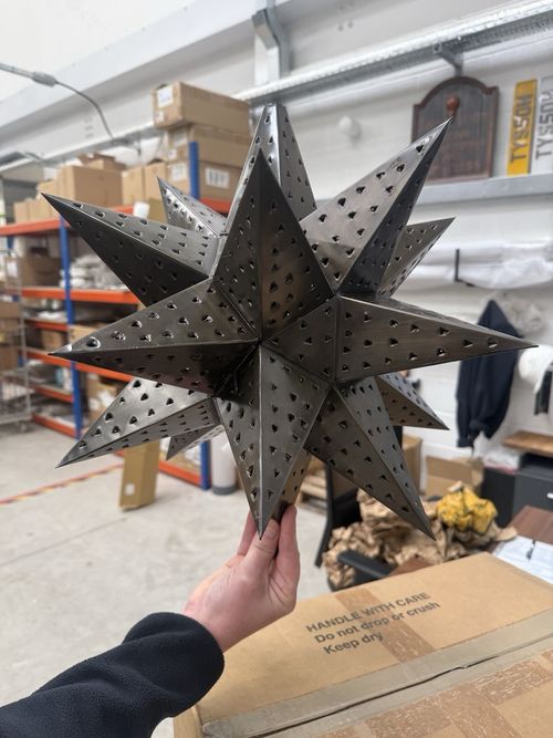 Rustic Moroccan Star Lantern — image 4
