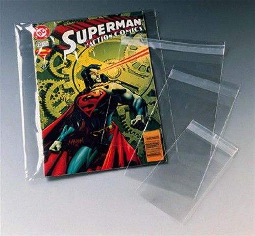 Protective plastic bag magazine comic protector dust cover self seal reusable 