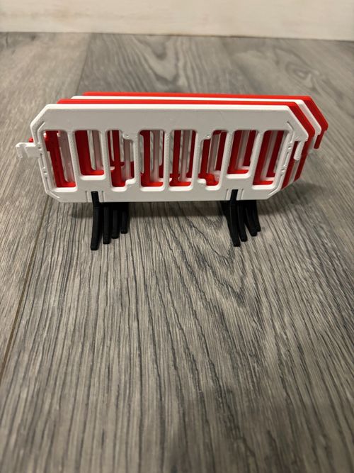 1/14 scale x4 construction barriers, tamiya — image 3
