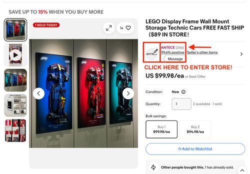LEGO Wall Mount Frame Display & Storage Collection Technic（SELECT IN BIO as $99） — image 2