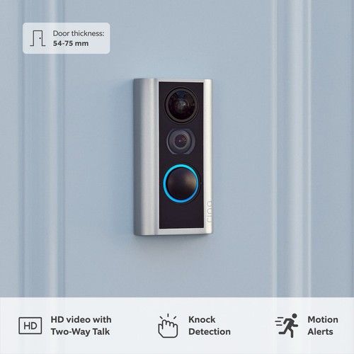 Ring Door View Cam 54-75mm | Smart Peephole Video Doorbell | 1080p HD | RRP £120