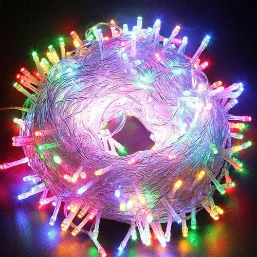 100-500LED Fairy Lights String Outdoor Indoor Christmas Tree Mains Plug in Decor