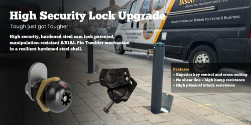 Ramco Telescopic Security Post with Lid Parking Bollard Driveway Car Security — image 6