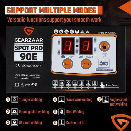 3KW 3800A Spot Welder GEARZAAR Machine Car Body 220V Spotter New Adjustable — image 7