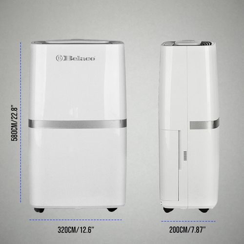 Belaco Dehumidifier, 20L/Day Portable Dehumidifier with Digital Humidity Display — image 18