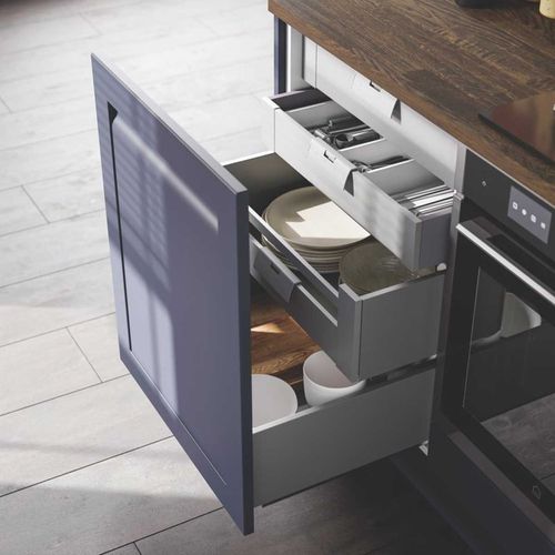 Kitchen Drawer Box Deep Matt Grey Soft Close Organiser Unit Storage 60cm — image 3
