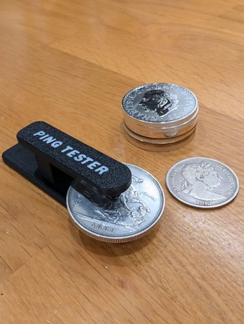 Gold & Silver Coin Ping Tester Crown / Half Crown 1oz Bullion UK .999 Pinger 925