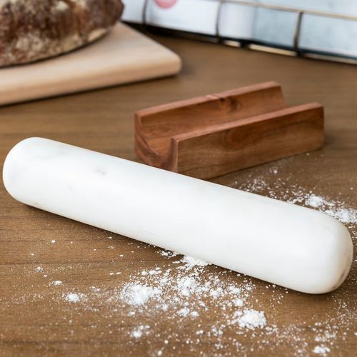 Garden Trading Rolling Pin 27cm Brompton Rolling Pin White Marble — image 4