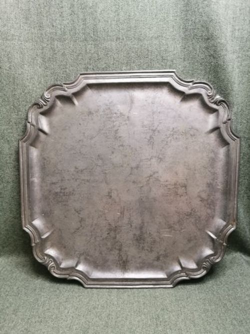antique pewter Serving tray, 18th century, Georgian era, Very Heavy