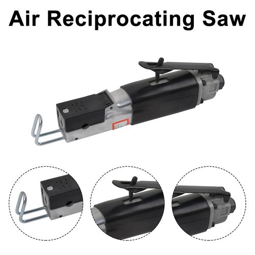 Air Body Hacksaw Cut Off Saw Cutting Metal Tool Pneumatic Reciprocating 4 Blades — image 8