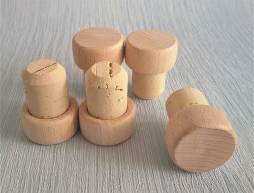 Wooden Cork Bottle T-Stoppers,Cap Seal Plug Brew High Quality, wine or home brew — image 1