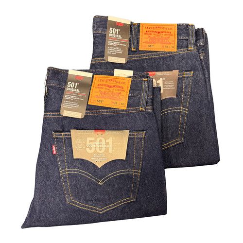 Levi's® 501 Original One Wash Blue Regular Fit Mens Jeans