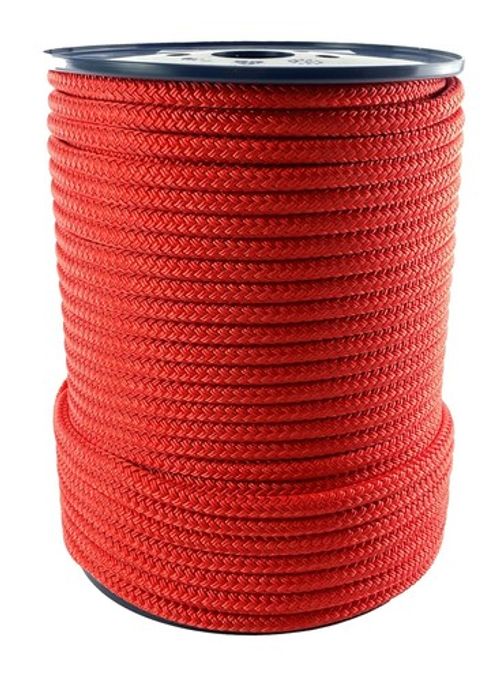 Red Quality Double Braid on Braid Polyester Mooring Yacht Marine Rope