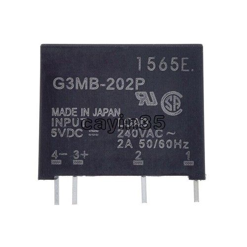 1PCS G3MB-202P DC-AC PCB SSR In 5V DC Out 240V AC 2A Solid State Relay Module