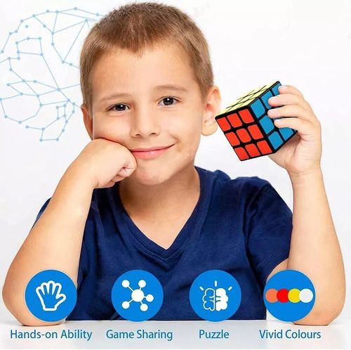 2 PCS of Original Magic Cubes 3x3 Magic Mind Game Classic Puzzle Kids/Adults — image 2