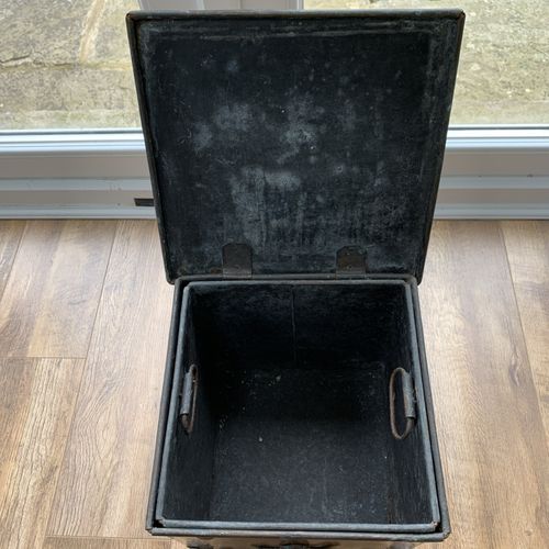 Antique Copper Coal Bin — image 8