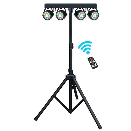CFX LED PAR Bar System Stage Wash Light Lighting Package Remote Control — image 4
