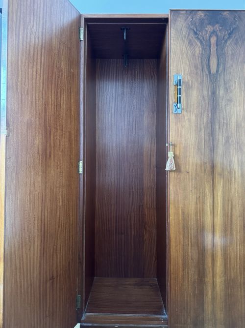 Original 1930s Art Deco Wardrobe In Excellent Condition — image 3