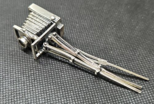 Miniature solid silver vintage  Tripod Camera 925 arezzo italy curio — image 9