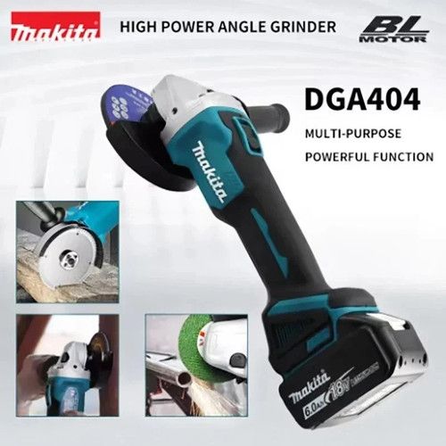 Makita 18V DGA404 125mm Brushless Lithium Electric Angle Grinder Rechargeable.
