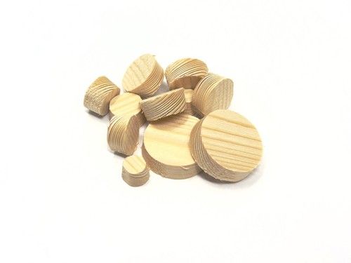8mm - 50mm Pine Solid Wood Plug Concealing Tapered