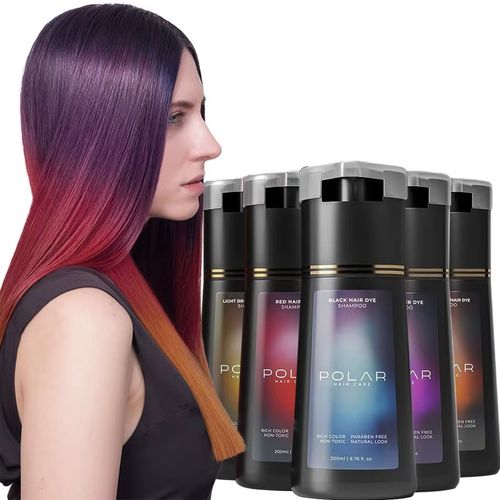 200ml Polar Hair Instant Dye Shampoo Hair Color Shampoo for Hair Natural Color — image 9